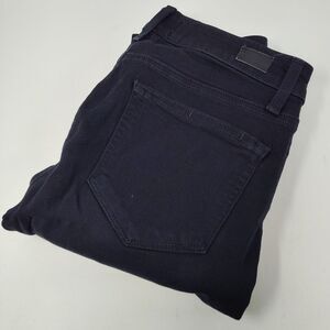 Paige Jeans Womens 27 Black Verdugo Ultra‎ Skinny Stretch Destroyed Mid Rise